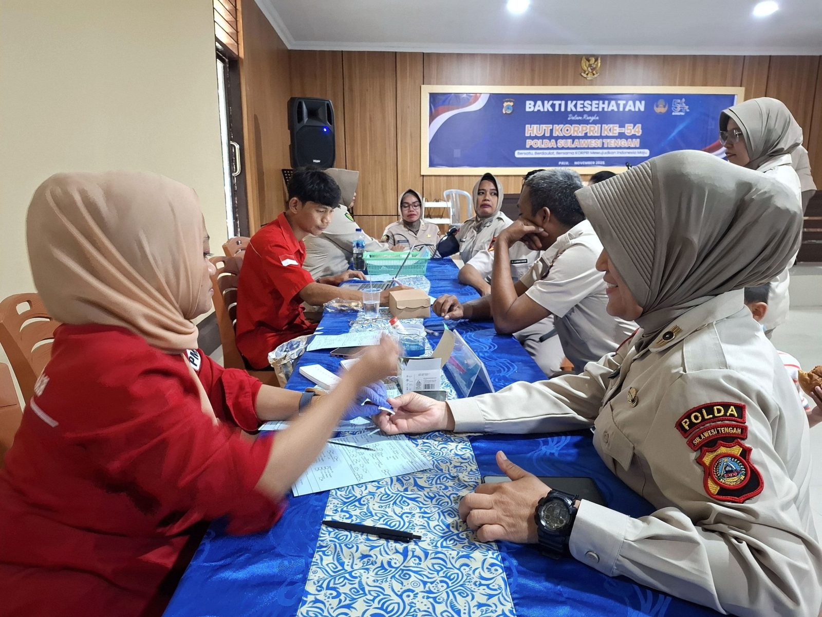 Korpri Polda Sultra Gelar Donor Darah dan Bakti Kesehatan di HUT ke-54