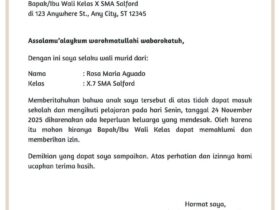 Cara Buat Surat Izin Tidak Masuk Sekolah yang Benar dan Mudah Dipahami